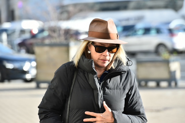 Małgorzata Potocka na pogrzebie Elżbiety Zającówny