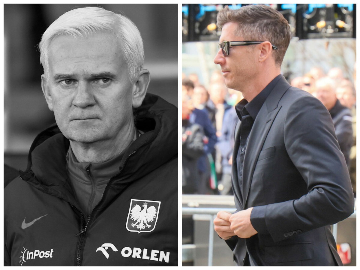 Robert Lewandowski na pogrzebie Jacka Magiery. Rano wylądował w Warszawie