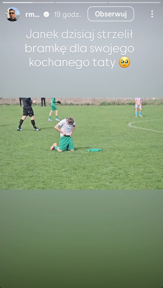 Tak 12-letni syn Jacka Magiery uczcił pamięć zmarłego ojca. Poruszający gest