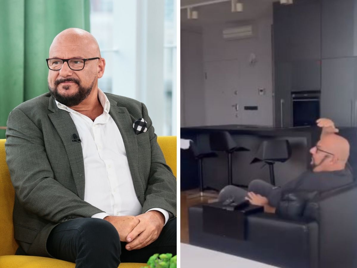 Tak wygląda dom Piotra Gąsowskiego. Postawił na nietypowe połączenie kolorów fot. Anita Walczewska/Dzien Dobry TVN/East News; Instagram @maciej_dowbor