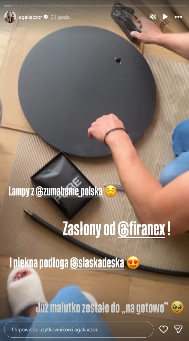 Agnieszka Kaczorowska nowe mieszkanie