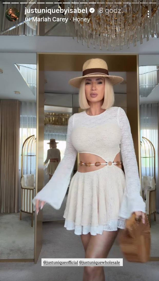 Izabela Macudzińska w modnej ażurowej sukience na lato