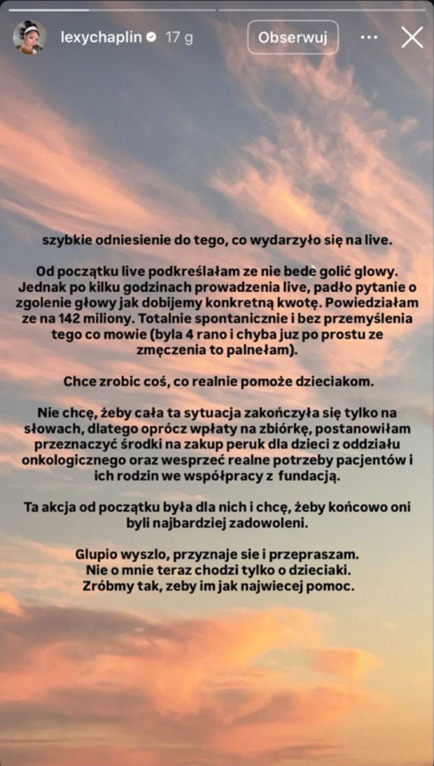 Lexy tłumaczy się po streamie Łatwoganga