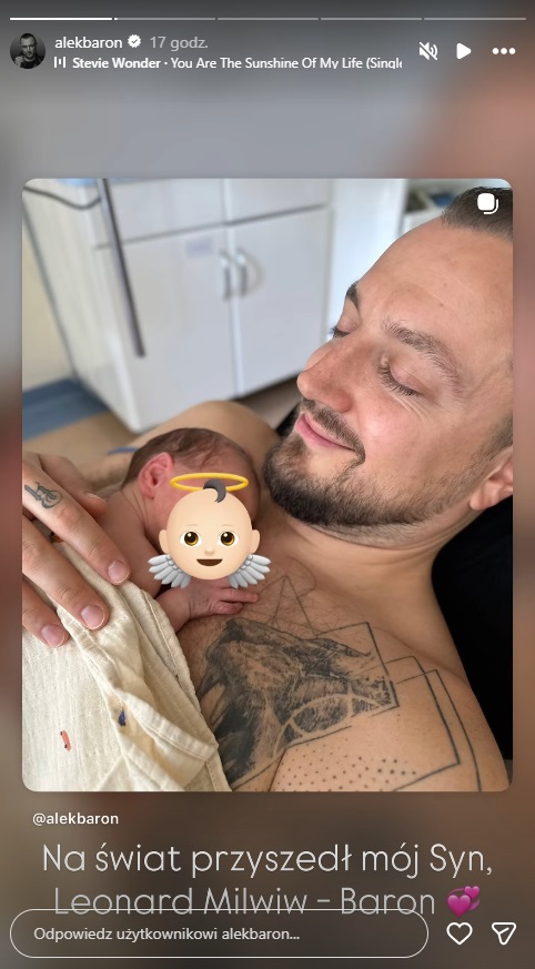 Baron świętuje urodziny syna