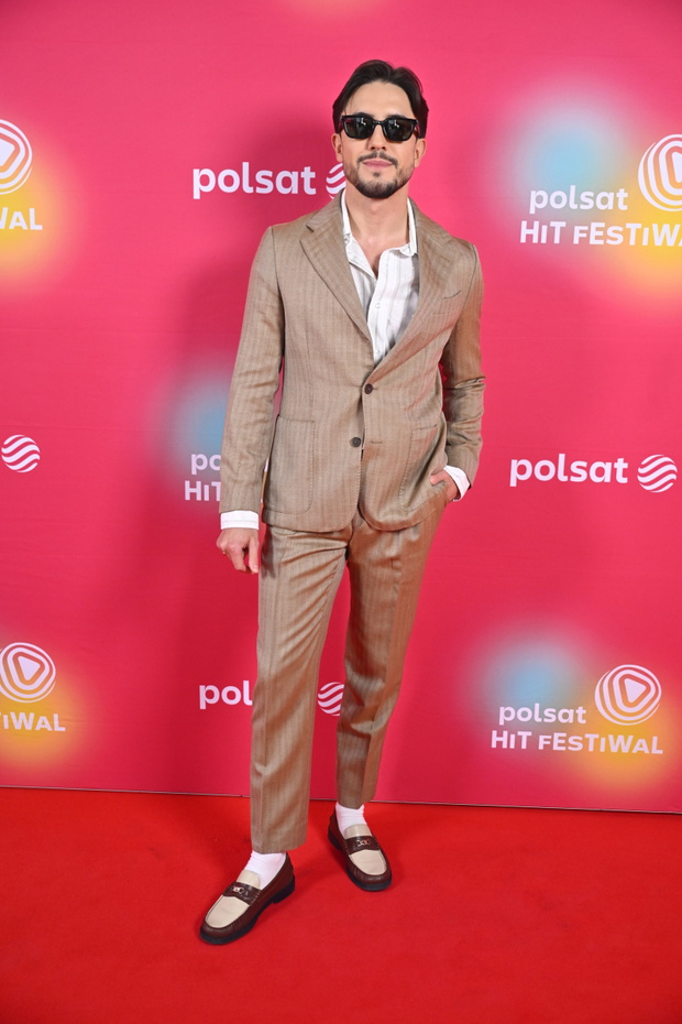 Dawid Kwiatkowski na konferencji Polsat Hit Festiwalu 2026 fot. Jacek Kurnikowski/AKPA