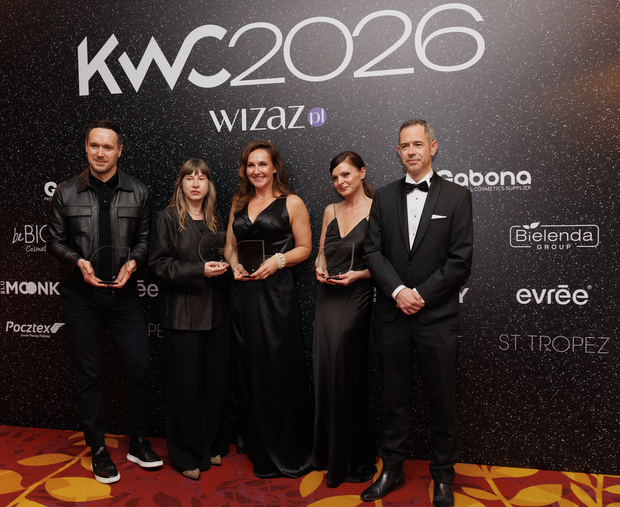 Od lewej Paweł Wujkowski Great Story, Aurelia Nowik Bielenda, Monika Muszyńska, Anna Rucińska i Maciej Klepacki przedstawiciele Burda Media Polska.