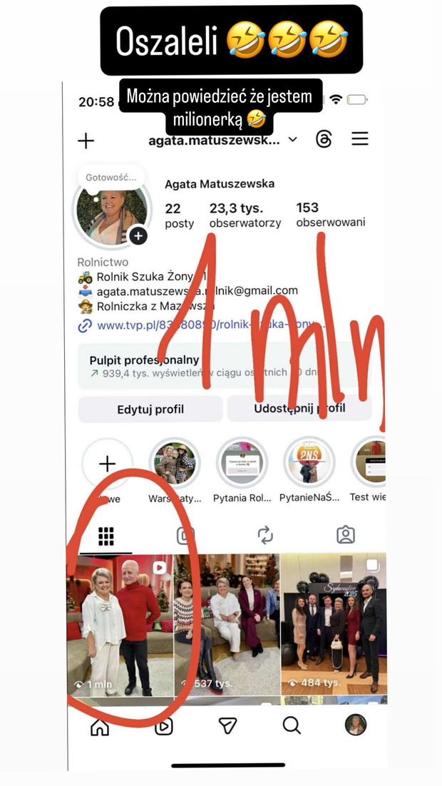 Agata z "Rolnik szuka żony" nie kryje zaskoczenia
