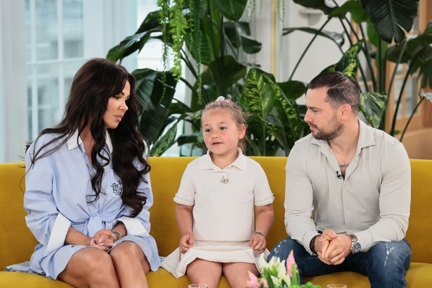 Sylwia Bomba, Tosia i Grzegorz Collins w "Dzień dobry TVN" fot. Anita Walczewska/Dzien Dobry TVN/East News