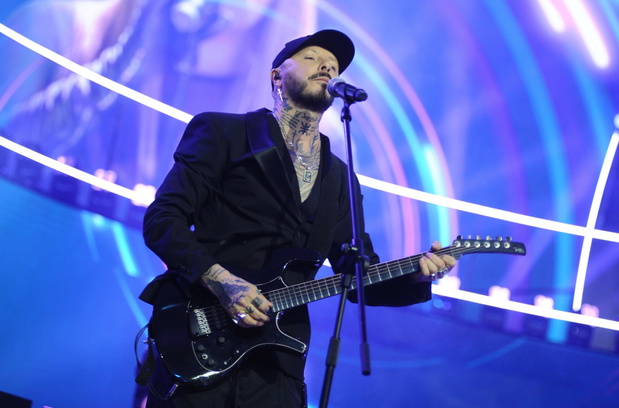 Lider "Blue Café" na scenie Top of the Top Sopot Festival 2025