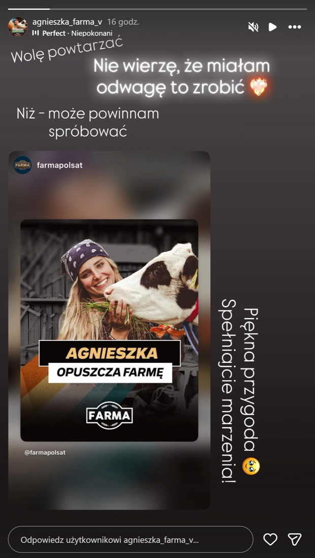 Agnieszka zabrała głos po odpadnięciu z "Farmy"