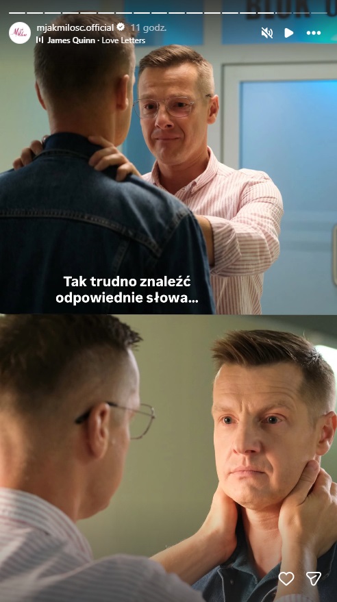 Produkcja opublikowała to po odcinku "M jak miłość"