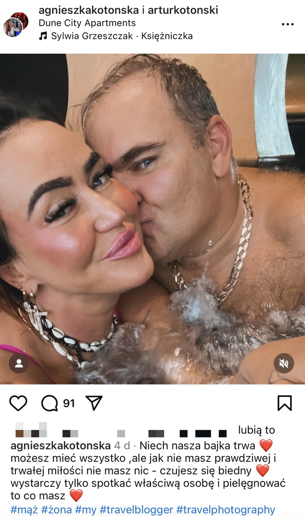 Agnieszka Kotońska z "Gogglebox" z mężem Arturem