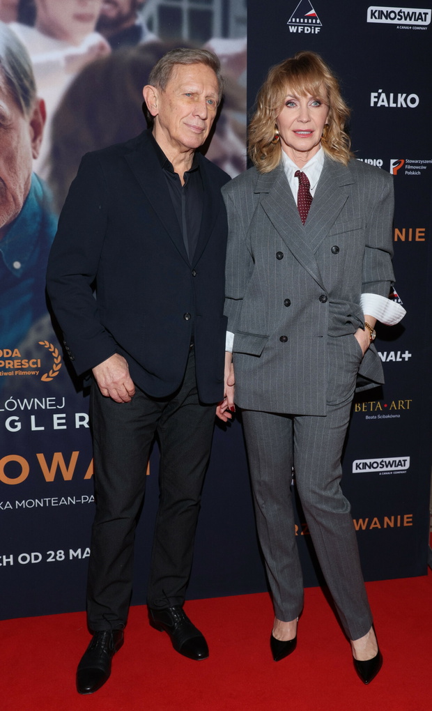 Jan Englert i Beata Ścibakowna na premierze filmu "Skrzyżowanie"