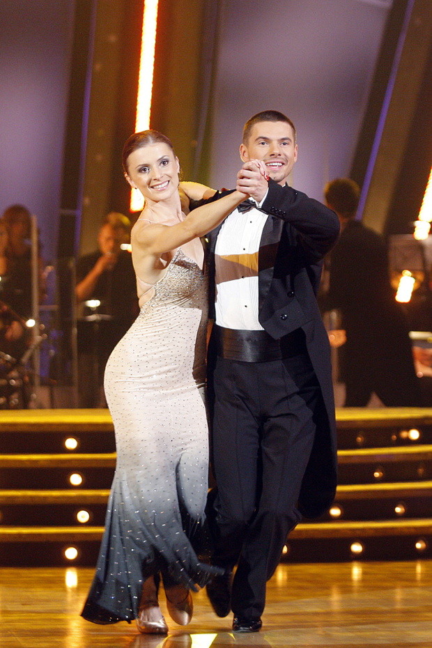 Halina Mlynkova i Robert Rowiński w "Tańcu z gwiazdami"