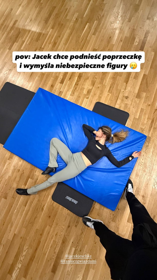 Maria Jeleniewska na treningu do "TzG"