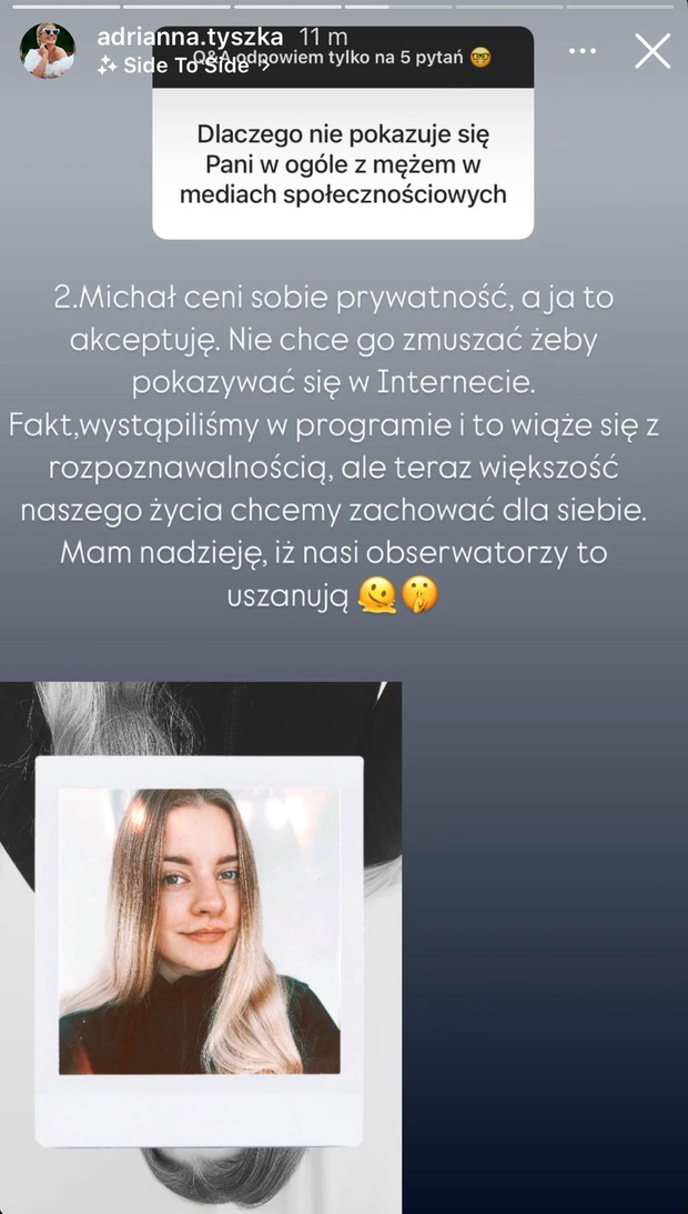 Ada z "Rolnik szuka żony" o tym, dlaczego nie pokazuje się z Michałem w mediach społecznościowych