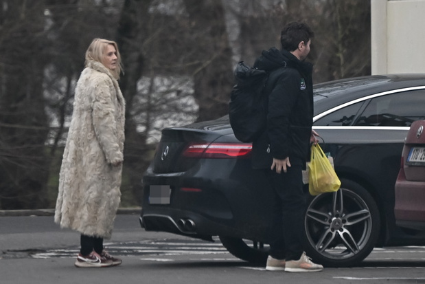 Grażyna Szapołowska i Jan Kliment po treningu do "Tańca z gwiazdami"