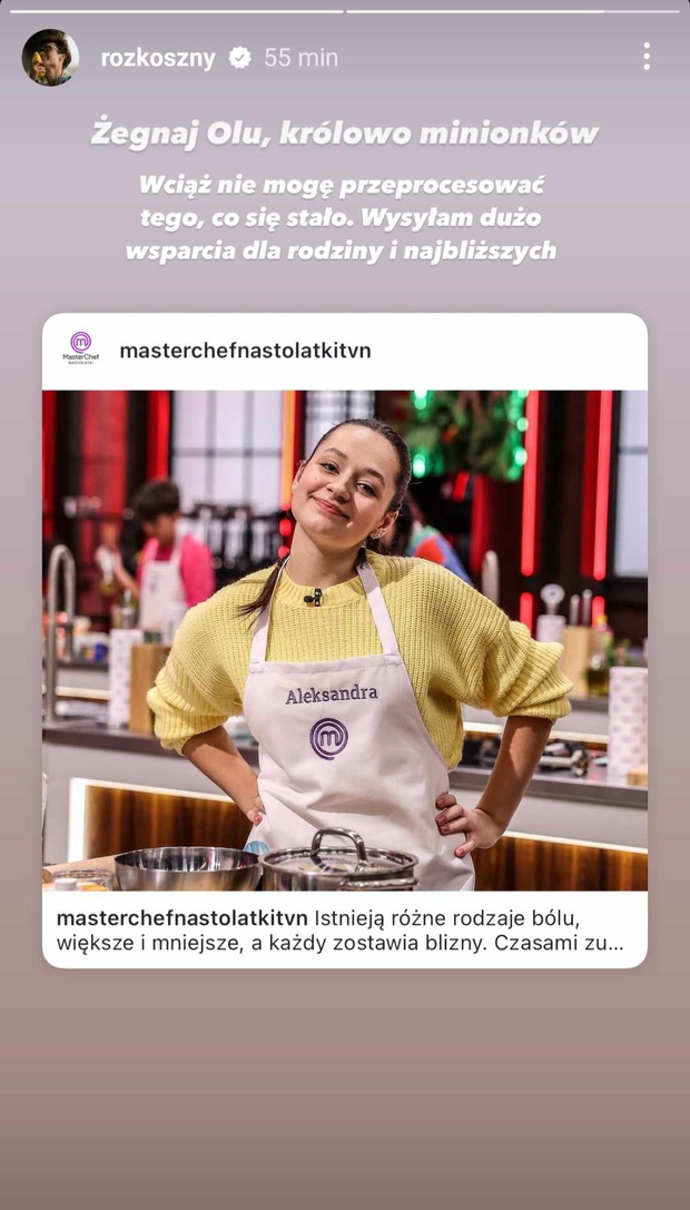 Rozkoszny pożegnał Olę z "MasterChefa Nastolatki"