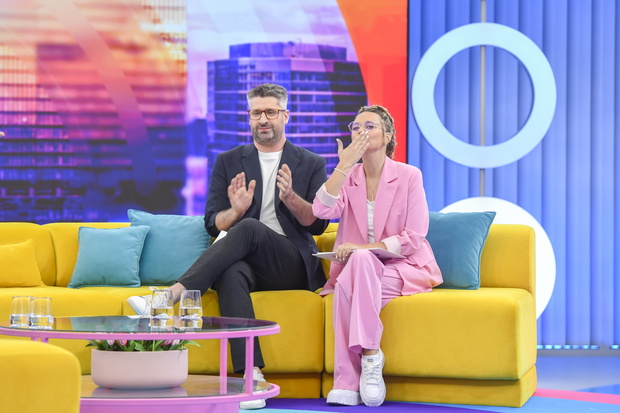 Olga Łasak i Piotr Gumulec w "Halo tu Polsat"