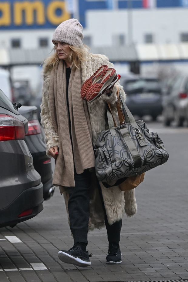 Grażyna Szapołowska i Jan Kliment po treningu do "Tańca z gwiazdami"