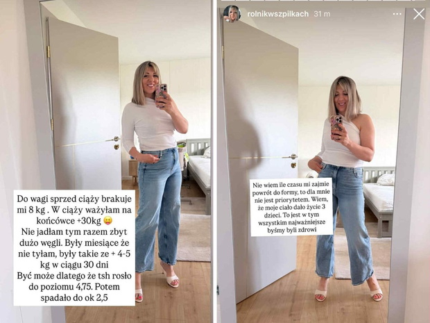 Małgorzata z "Rolnika" pokazała figurę trzy miesiące po porodzie