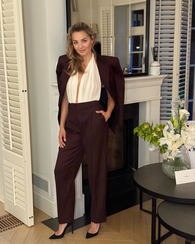 Małgorzata Socha w modnym komplecie "old money" na lato