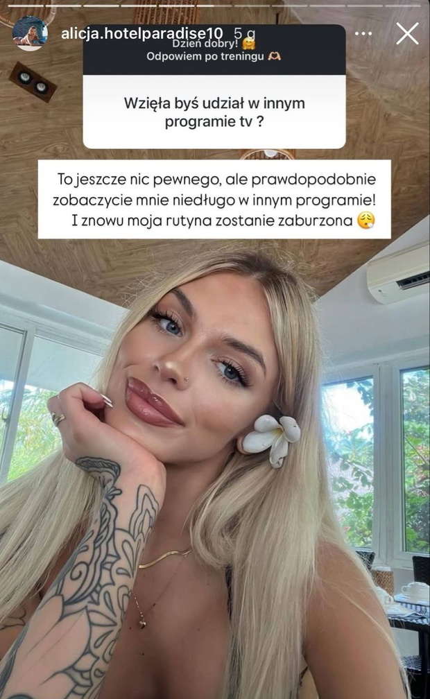 Alicja z "Hotelu Paradise" pojawi się w kolejnym programie?