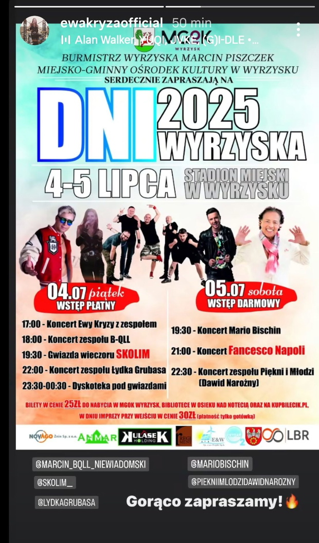 Ewa z "Rolnika" i Skolim na tej samej scenie