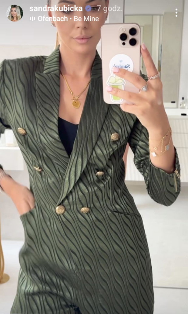 Sandra Kubicka w modnym kombinezonie "matcha"