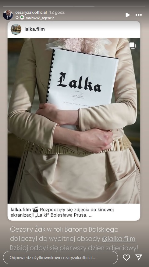 Cezary Żak zagra w "Lalce"