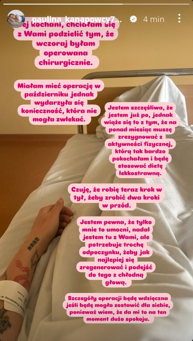 Paulina z "Kanapowców" miała operacje