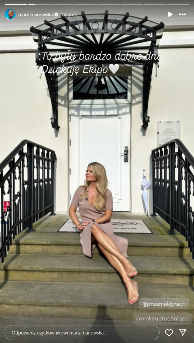 Marta Manowska na planie "Rolnik szuka żony"