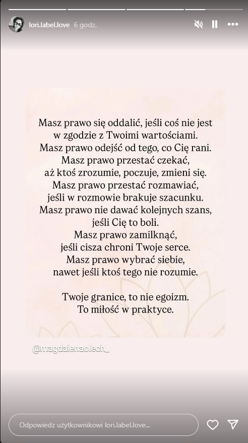 Laura ze "Ślubu" nagle to opublikowała. Słowa o braku szacunku zaniepokoją fanów?