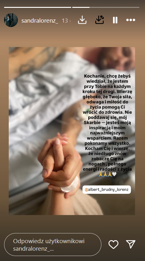 Złamał kręgosłup na planie "Ninja vs Ninja", jego żona pokazała zdjęcie ze szpitala