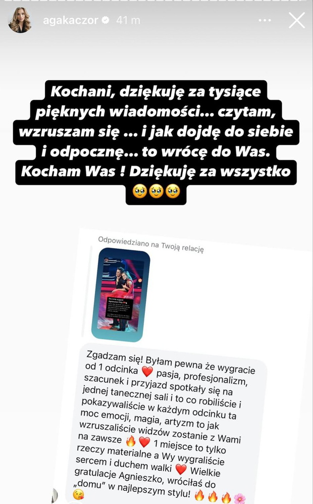 Agnieszka Kaczorowska zabrała głos po finale "Tańca z gwiazdami"