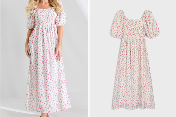 Sukienka "romantic chic" w stylu Pauliny Sykut-Jeżyny z Sinsay za 69,99 złotych