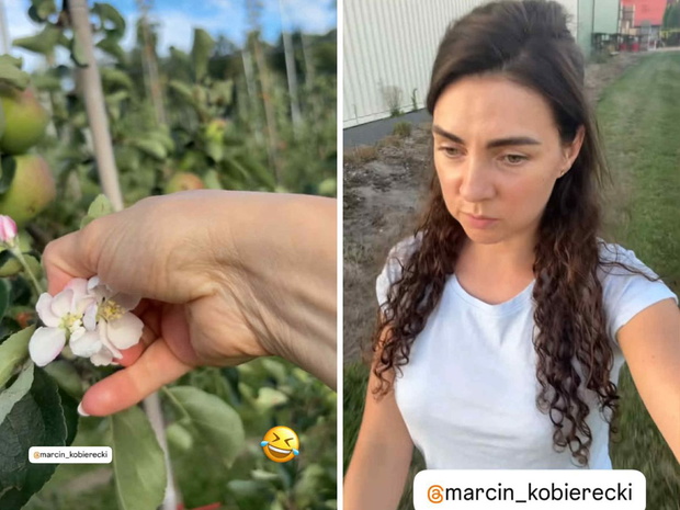 Ania z "Rolnik szuka żony" w sadzie u Marcina