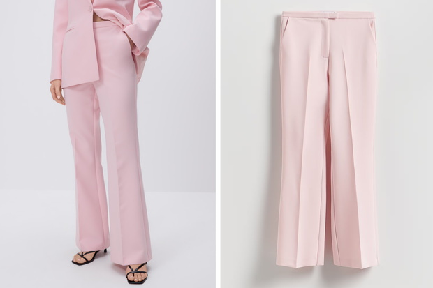 Spodnie "flutter rose pink" w stylu Anny Lewandowskiej z Reserved za 39,99 złotych
