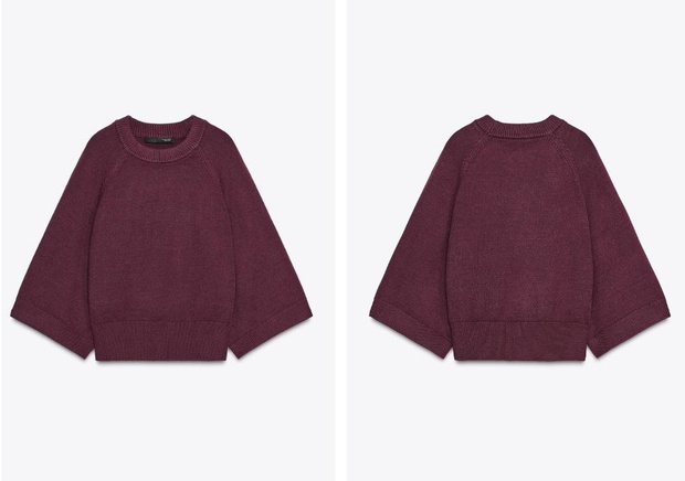 Sweterek Zara "electric violet" 129,99 zł