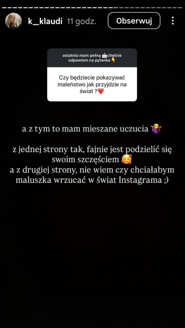Klaudia i Valentyn z "Rolnik szuka żony" będą pokazywać dziecko w przestrzeni publicznej?