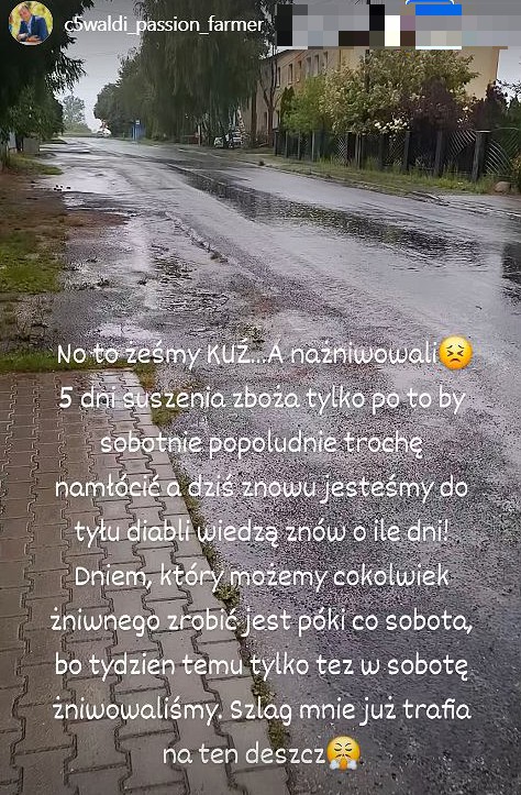 Waldemar z "Rolnika" przekazał smutną informację