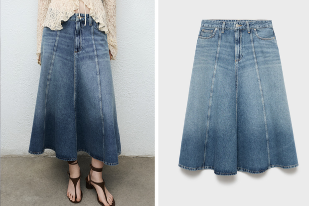 Jeansowa spódnica w stylu "western chic" z Mango za 209,99 złotych