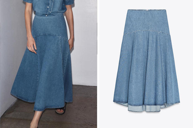 Jeansowa spódnica w stylu "western chic" z Zary za 249 złotych