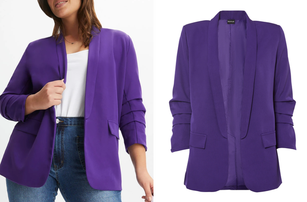 Marynarka "royal purple" z Bonprix za 199,99 złotych
