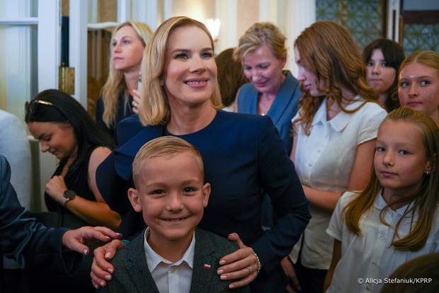 Marta Nawrocka znów udowodniła, że jest ikoną stylu? Nowa kreacja Pierwszej Damy w USA: "Zjawiskowa", fot: Alicja Stefaniuk/KPRP