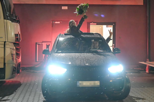 Kaczorowska i Rogacewicz w świetnych humorach opuścili studio "Tańca z Gwiazdami"!