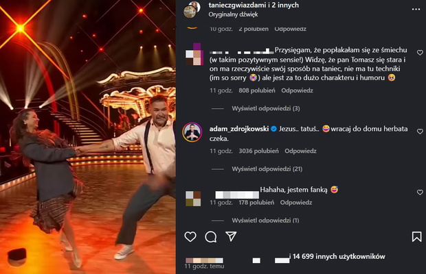 Komentarz Adama Zdrójkowskiego po tańcu Karolaka w "Tańcu z gwiazdami"