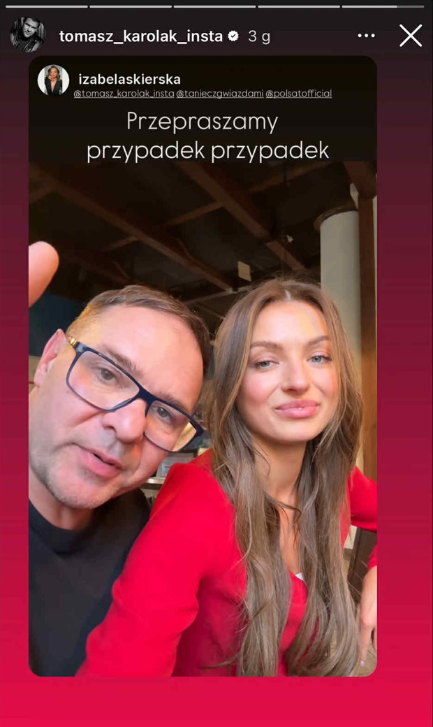 Tomasz Karolak tłumaczy się z pokazania środkowego palce w "Tańcu z gwiazdami"