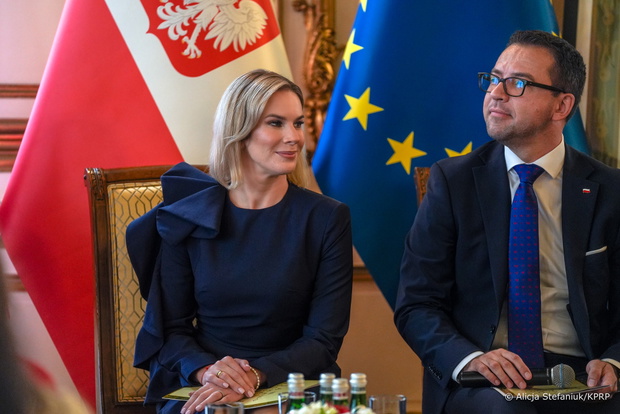Marta Nawrocka znów udowodniła, że jest ikoną stylu? Nowa kreacja Pierwszej Damy w USA: "Zjawiskowa", fot: Alicja Stefaniuk/KPRP