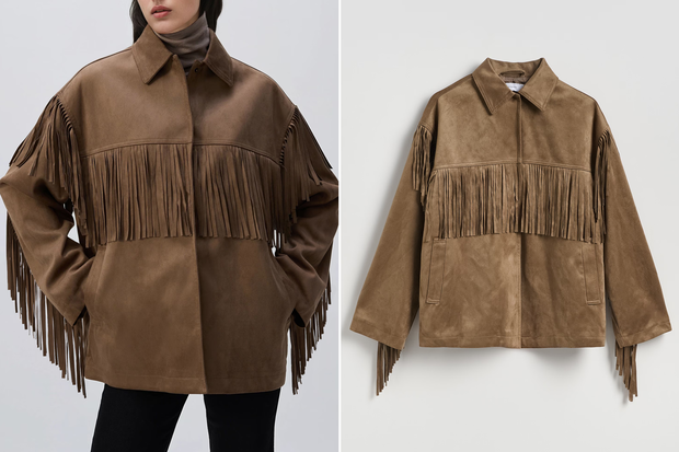 Kurtka "suede fringe jacket" z Reserved za 159,99 złotych